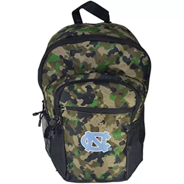 Officially Licensed NCAA "Warning" Backpack (North Carolina UNC Tar Heels Camo)