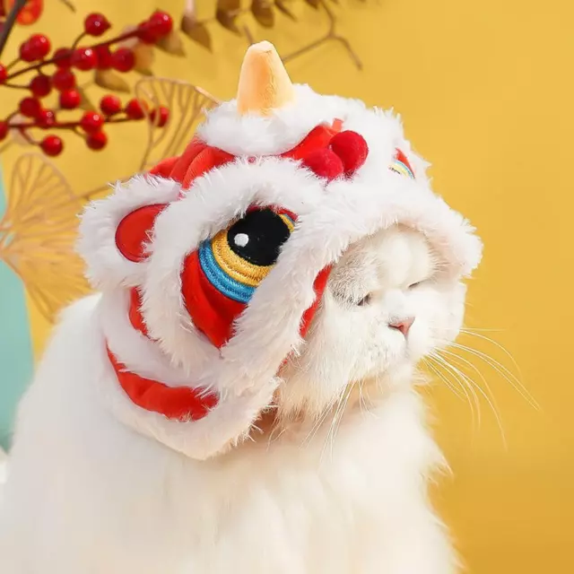 Spring Festival Dog Costume Lion Dance Chinese New Years Role Play Puppy Ha C8E2 2