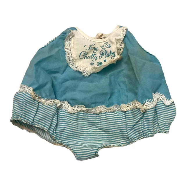 Vintage Doll Dress Outfit Mattel Tiny Chatty Baby
