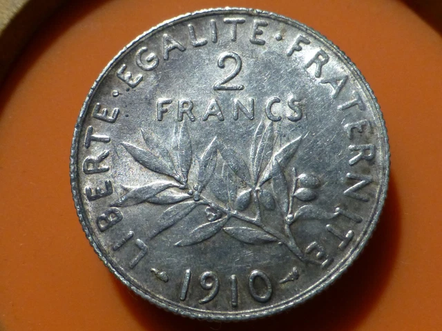 2 FRANCS - SEMEUSE (ARGENT) - 1910 - RARE & ASSEZ EXCEPTIONNELLE EN SUP à SUP+ !