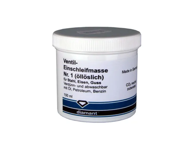 Ventil Einschleifmasse diamant® 100ml Stahl Eisen Guss Nr. 1 grob* Vorschliff