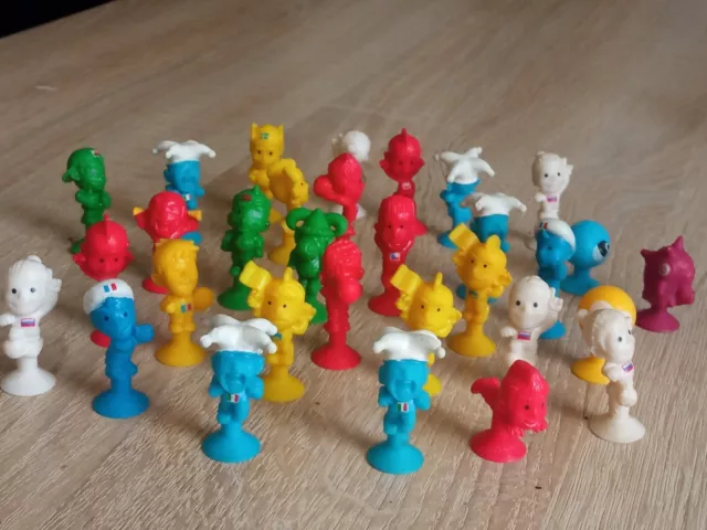 ALDI Figuren, Sammelfiguren 31 Stück Emoji ab 2019, Gummi Figuren , alle Farben
