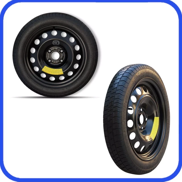 D'ANGELO 1988 Kit Ruotino Di Scorta 18" 145/80R18 Con Cric, Chiave E Sacca - Per MG HS, VW Tiguan, Audi Q3