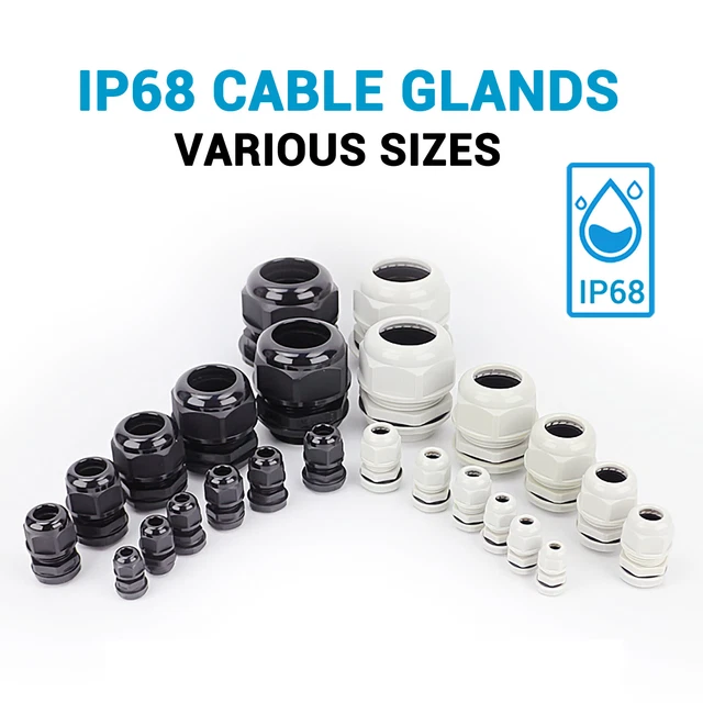 Pressacavo Connettore Impermeabile IP68 In Plastica  Poliammide O Nylon Cable Glands In Pg Metric Npt Threads - Foto 9