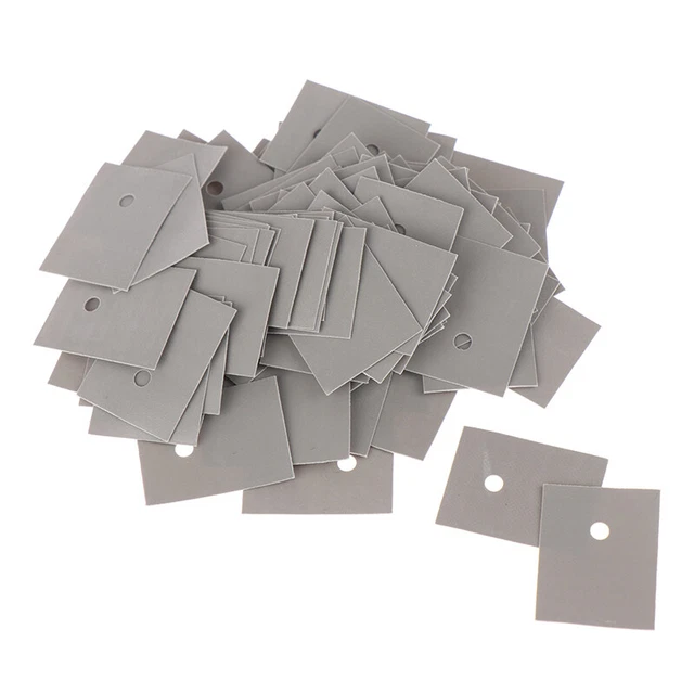100pc Large To-3P To-247 Silicone Sheet Insulation Pads Silicone Insulation~AY
