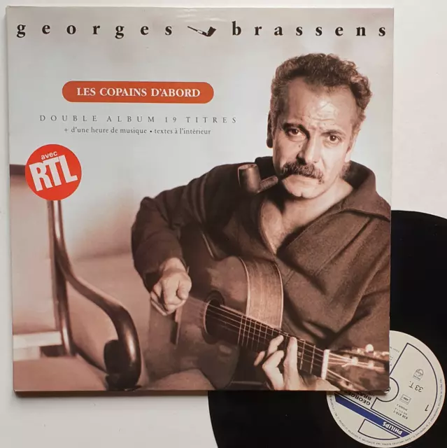 LP 33T Georges Brassens  "Les copains d'abord" - (EX/EX)
