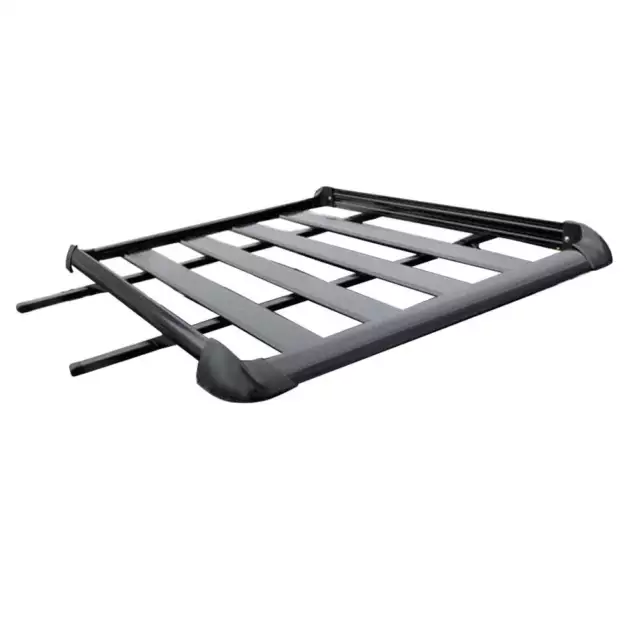 Elora Car Roof Rack Platform Luggage Carrier Vehicle Cargo Tray 140x100cm Black