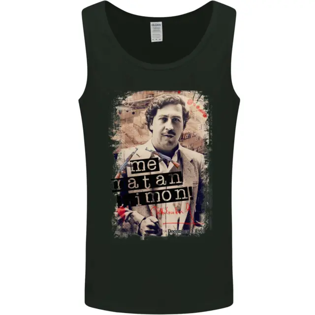 Pablo Escobar Me Matan Limon Mens Vest Tank Top