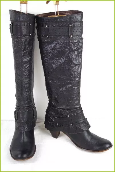 Très belles Bottes BOCAGE Cuir Marron Foncé T 39 TTBE