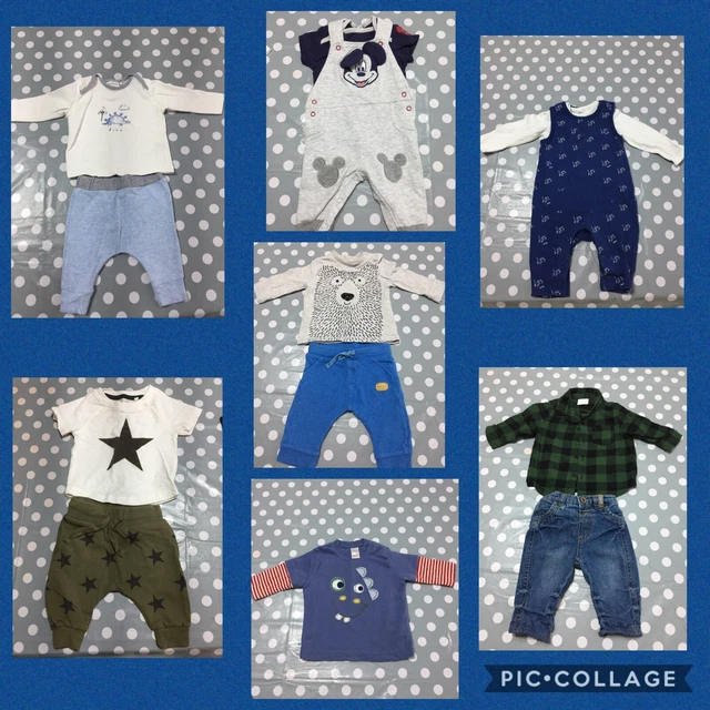Baby Boy Clothes Bundle, 0-3 Months, Disney, F&f, M&S, Next, George, (13 Items)