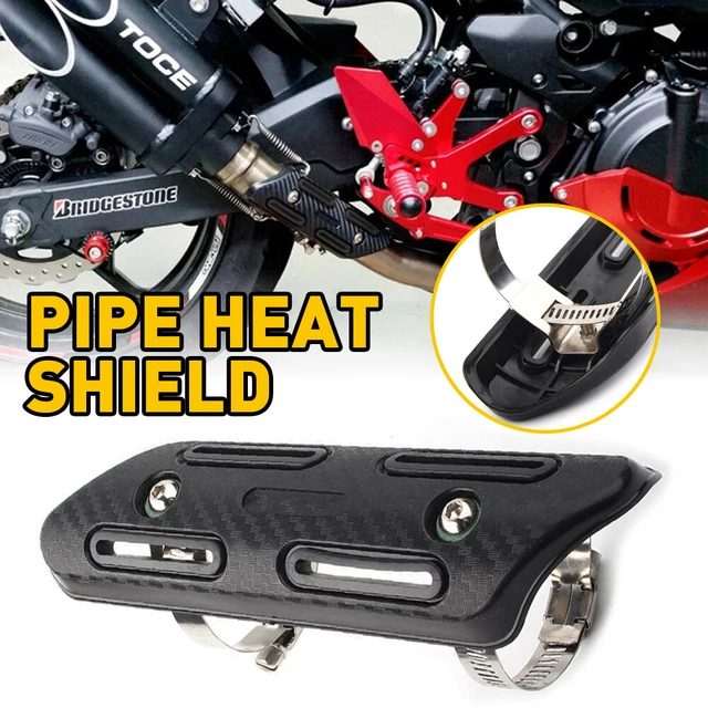 EXHAUST HEAT SHIELD Cover Black Protector Protection Pipe For KTM HONDA