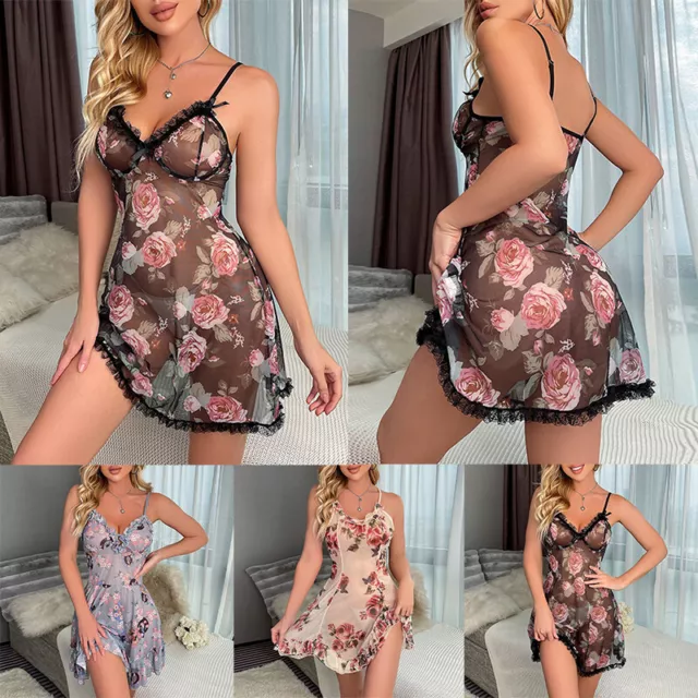 Sexy Femmes Lingerie Teddy Babydoll Sous-Vêtements Vêtements De Nuit Chemise R