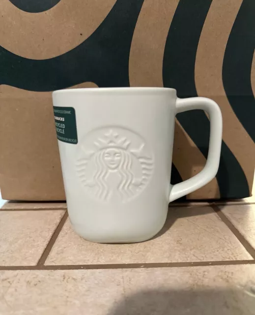 Starbucks 2023 Siren Recycled Ceramic Mint Triangular Bottom Mug 16oz  NEW