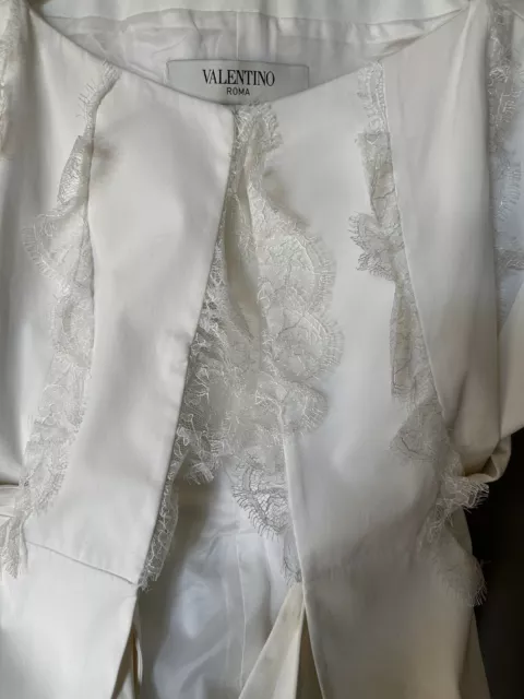 Valentino White Jacket  Blouse Shirt It 40/4 2