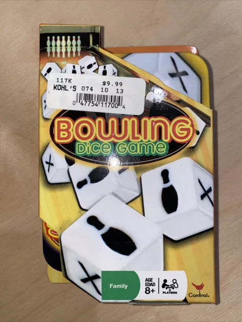 Bowling Dice - Family Cardinal Game w/ Collectible Tin Sealed Handheld Fun New