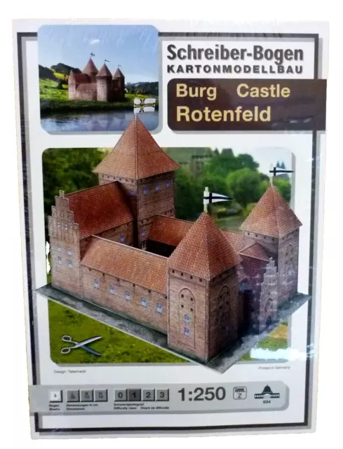 + KARTONMODELLBAU    Burg ROTENFELD   SCHREIBER-BOGEN  694   Spur Z