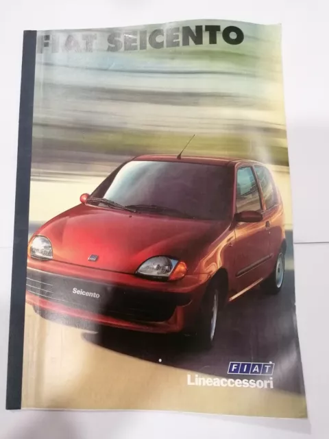 fiat 600 seicento catalogo libro libretto manuale linea accessori book Katalog