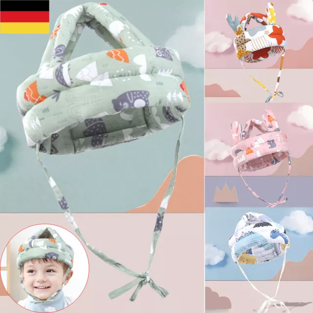 Baby Kleinkind Kopfschutz Kappe Schutzhelm Kinder Kopfschutz Hut Schutzkappe 👶