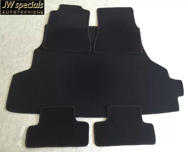 Alfombrillas Alfombra Maletero Kit para Ford MUSTANG Año Fab. 2005-09 Negro 5tlg