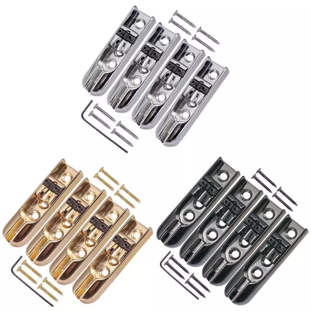 4 Pieces Single String Bass Bridge W/ Wrench for 4 String