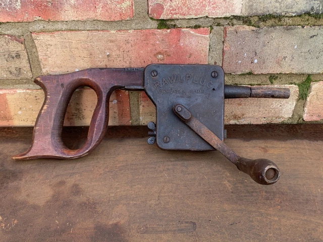 Old vintage woodworking carpentry raw plug tools