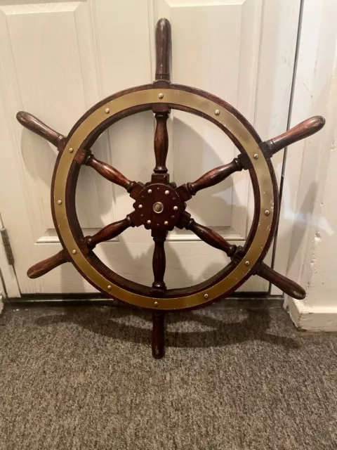 Antique Ships Wheel hand made, Maritime Antiques, Antique Helm Collectibles