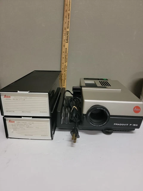 PROYECTOR DE DIAPOSITIVAS LEICA PRADOVIT P150 HECTOR P-2 F/2.8 85MM ALEMANIA + 4 lkm 2x80