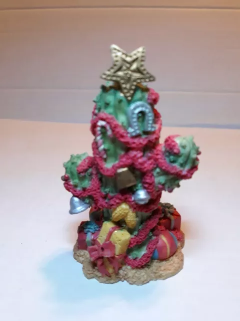 ⭐ Ganz 1993 Cowtown Christmas figurine Christmas Cactus,  With Tags (M3