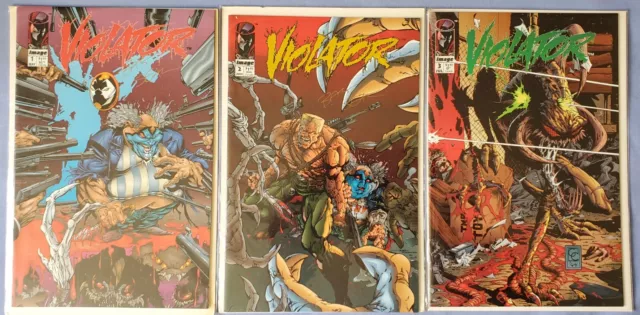 Violator 1 2 3 IMAGE COMICS VF/NM Signed Bart Sears Lot of 3