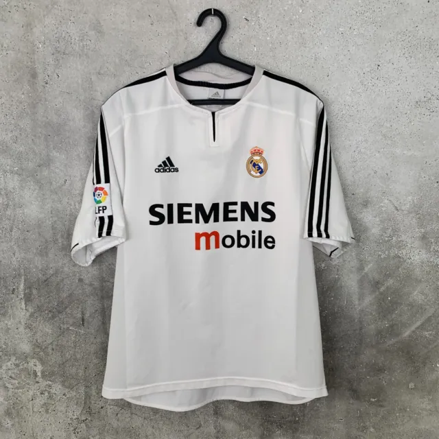 Real Madrid 2003 2004 Home Football Shirt Adidas Jersey Size L