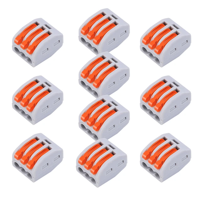 MINI FAST WIRE Connectors Universal Compact Wire Clamp Pushin Terminal