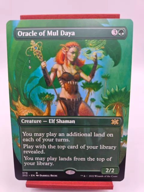 Oracle of Mul Daya (Borderless Alt Art) [Double Masters 2022] MTG Near Mint