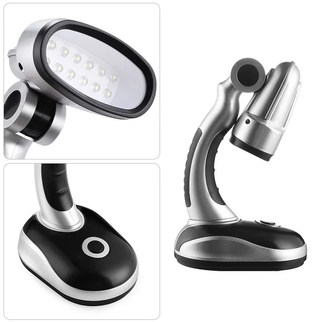 Lámpara brillante portátil 12 LED luz luces de lectura lámparas de camping a batería