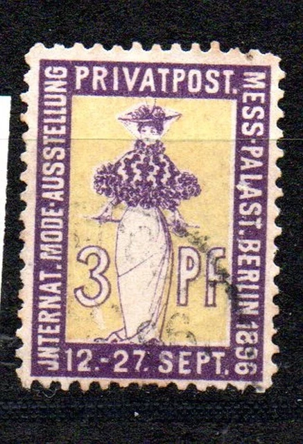 Deutschland/Privatpost, Berlin- Privatpost, 1896, 3Pfg., MiNr.6. gestempelt