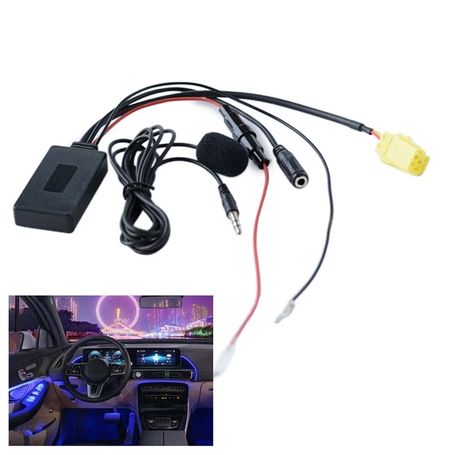 Car Stereo Audio 150cm 20mAh ABS AUX IN Music Cable Adapter For Benz For Fiat