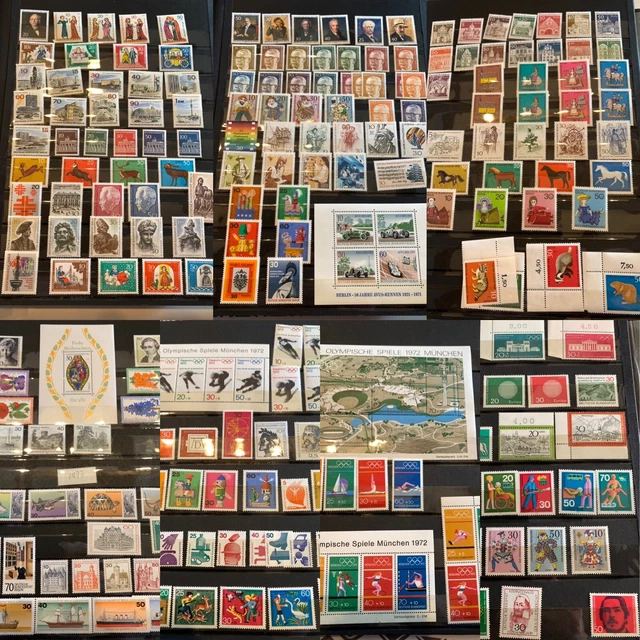 RFA 1000 timbres Neufs ALLEMAGNE Collection RFA pas Charnière 1955/78 Deutsche