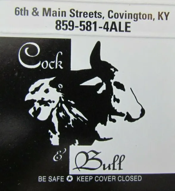 Camel 30: Cock & Bull English Pub (Covington, Kentucky) (2001 Matchbook) -E3
