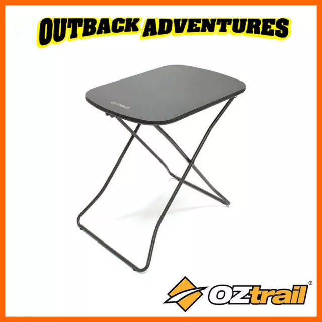 Oztrail Ironside Solo Table - Personal Small Portable Camping Picnic Adjustable