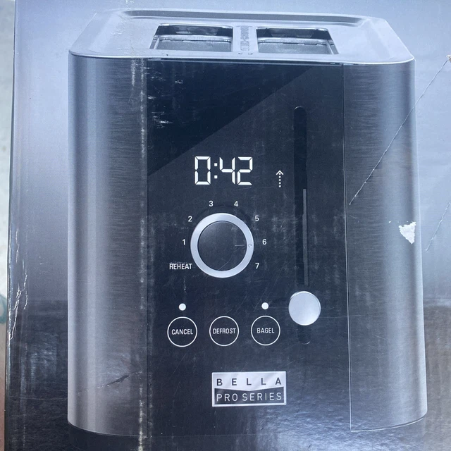 BELLA PRO SERIES 2 Slice Digital Touchscreen Stainless Steel Toaster