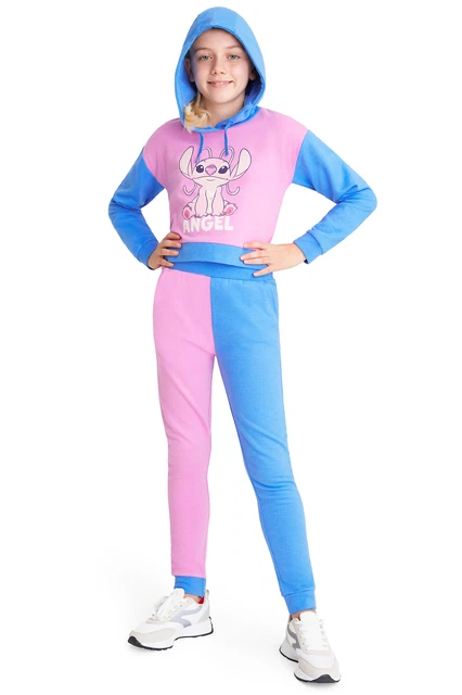 DISNEY STITCH HOODIE for Girls Cropped Sweatshirt Kids Tracksuit Stitch Gifts 18.99 PicClick UK