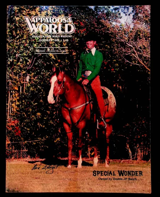 VINTAGE APPALOOSA SHOW World Magazine January 1985 Horses Double JP ...