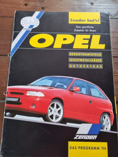 ZENDER OPEL Gesamtprogramm für Händler 1994 - Tuning Fahrzeugveredlung D&W