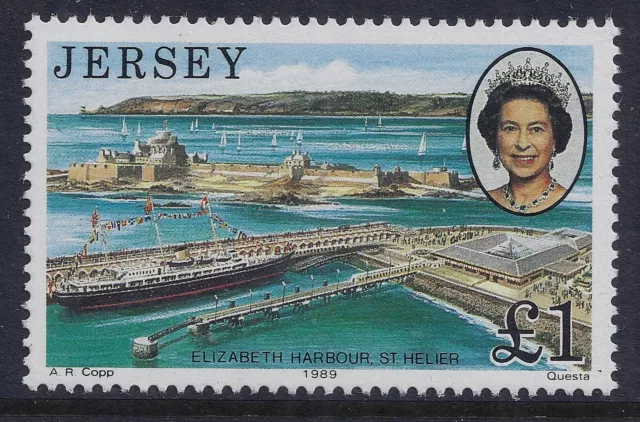 1989 Jersey Royal Visit £1 Stamp Fine Mint Mnh/Muh