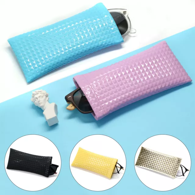 Fashion PU Leather Sunglasses Bag Glasses Case Reading Glasses Pouch Portable