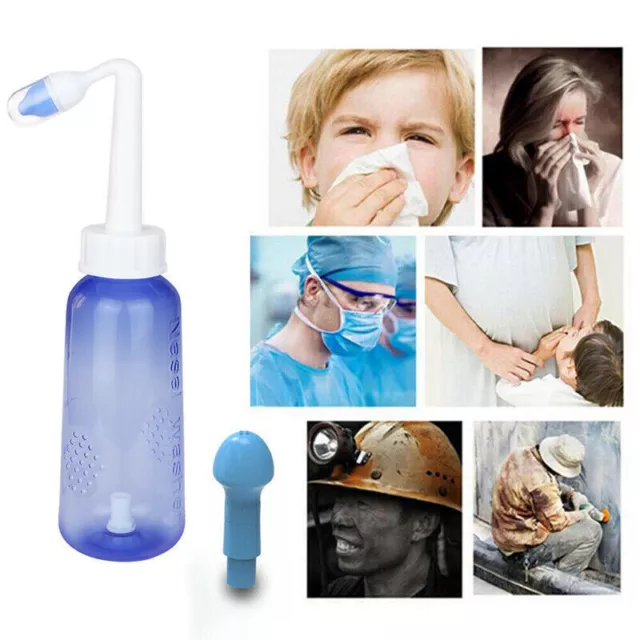 Hydro Nose Lavadora Neti Pot Enjuague Sinusal Tratamientos Botella Sistema de Riego Nasal