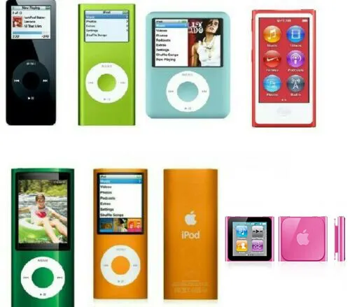Apple iPod Nano 1a 2a 3a 4a 5a 6a 7a Generación Todos los colores - Lote 🙂