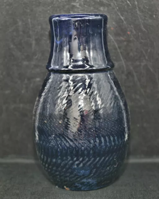 Antique Chinese Royal Blue Porcelain Tall Vase