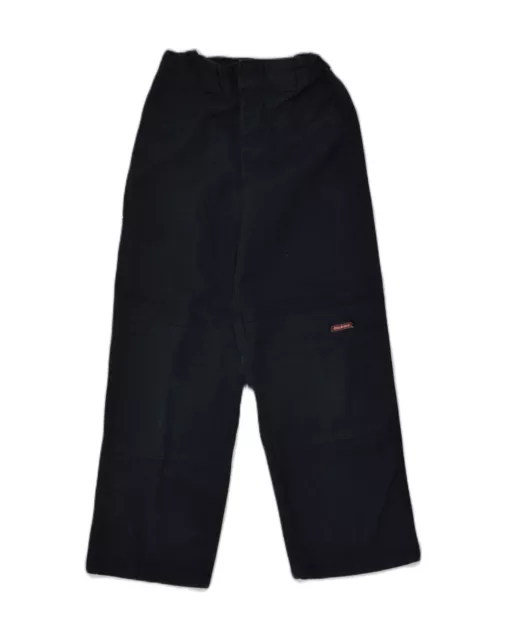 DICKIES Boys Straight Casual Trousers 5-6 Years W23 L23 Navy Blue Cotton HQ12