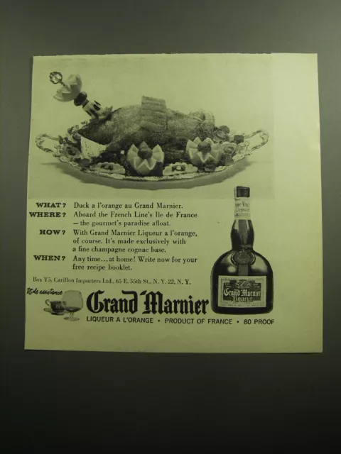 1958 Grand Marnier Liqueur Ad - What? Where? How? When?