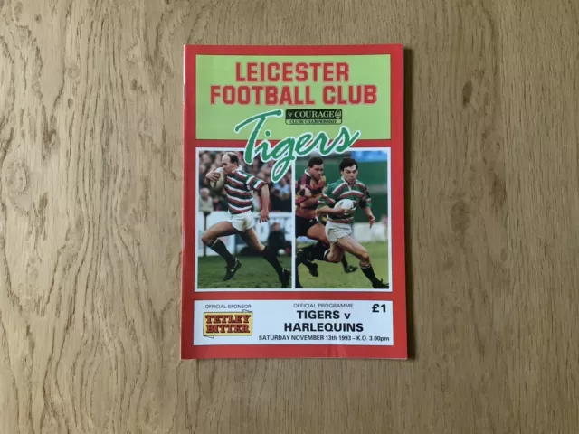 Leicester Tigers RFC v Harlequins RFC -1993/94 Courage Championship Division One